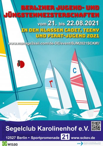Plakat zur Berliner Jugend- und Jüngstenmeisterschaft 2021