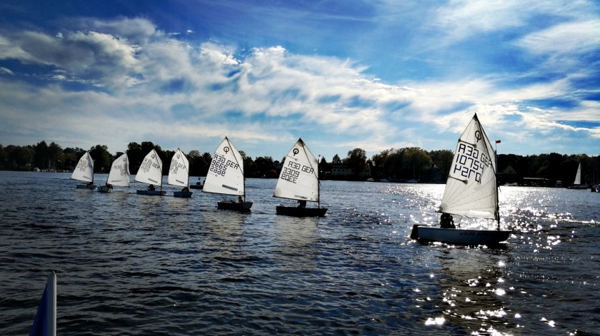 Unsere Segelkids während des Trainings